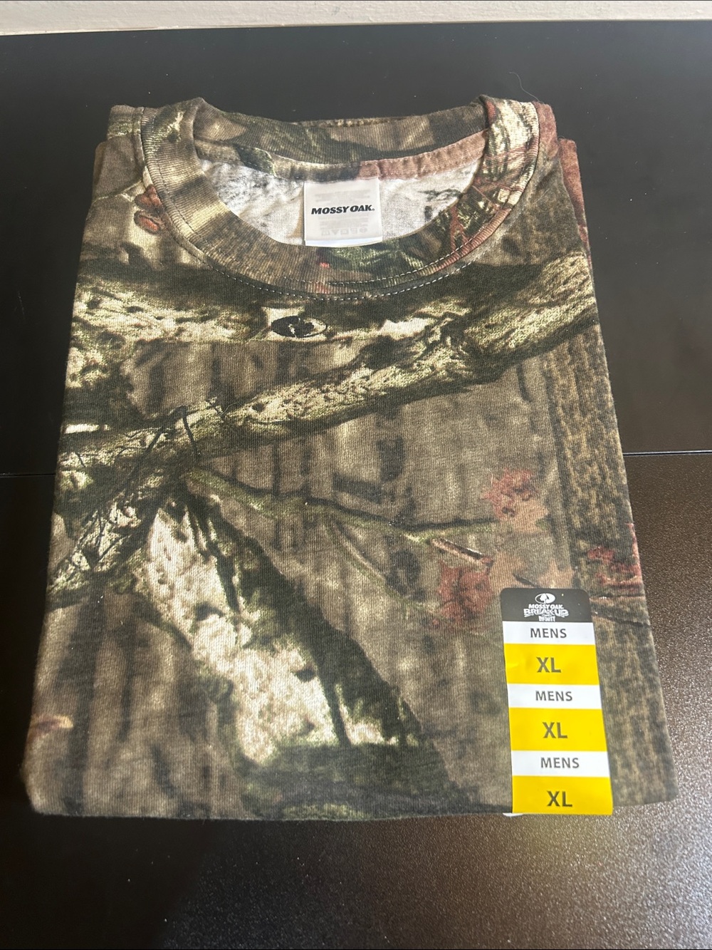 Mossy Oak Men's Camouflage Short Sleeve Tee - Green/Brown XL New.